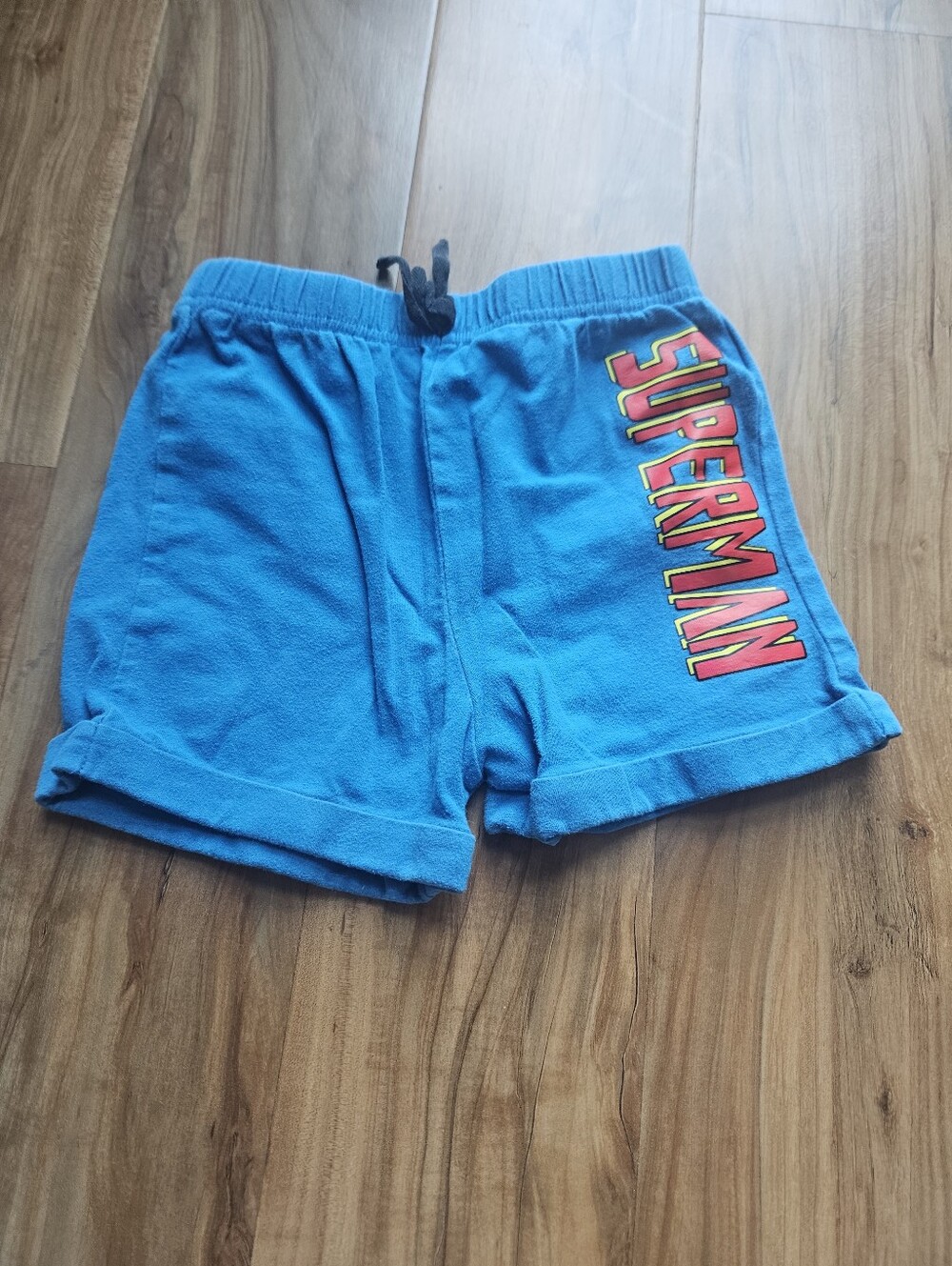 Bright Blue Superman Graphic Shorts 4t